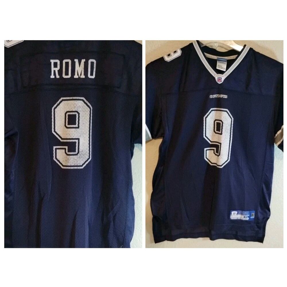 Reebok Dallas Cowboys Authentic Football Jersey Tony Romo #9 YOUTH XL (18-20)